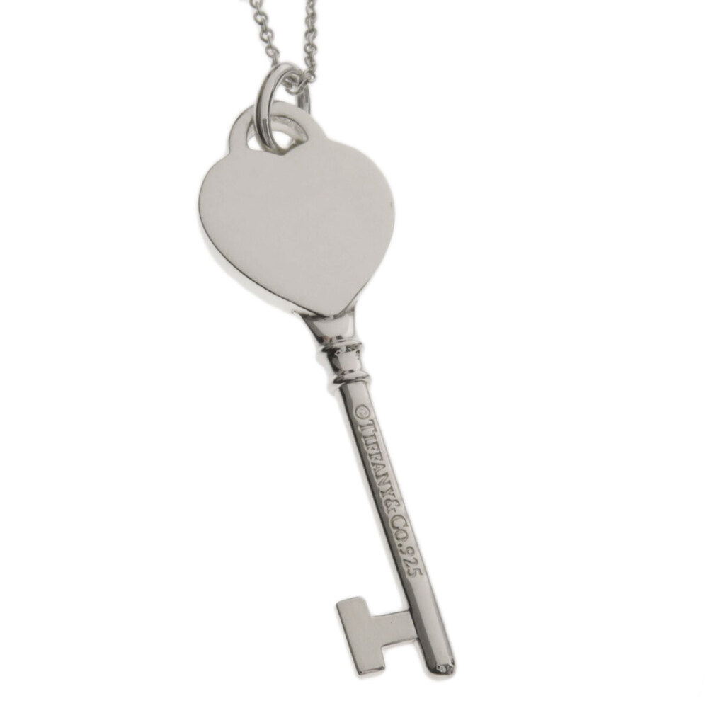Tiffany to Heart Key Necklace Silver